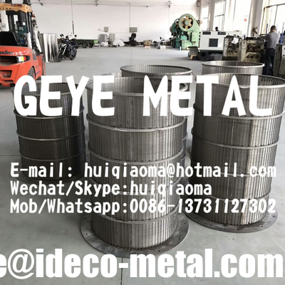 Wedge Wire Rotary Drum Screens, V-wire Wedge Wire Cylindrical Rotating Trommel Drum Screens supplier