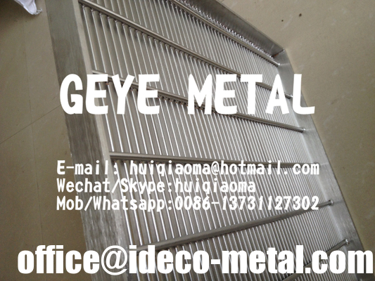 Stainless Steel Flat Wedge Wire Screens for Vibrating Screen Decking, Conveyor Screens, Chute Screens supplier