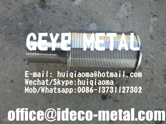 Stainless Steel Wedge Wire Screen Nozzles Filter, Johnson Screen Metal Water Filter Nozzles,Non Clogging supplier