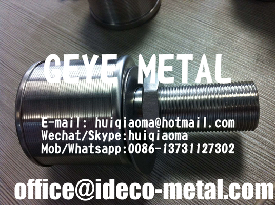 Stainless Steel Wedge Wire Screen Nozzles Filter, Johnson Screen Metal Water Filter Nozzles,Non Clogging supplier