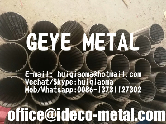 Wedge Wire Strainer Filter Elements, Stainless Steel Profile Wire Filter Cartridges, Johnson Screen Vee-Wire Slot Pipes supplier