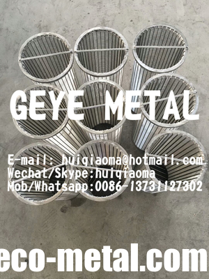 Wedge Wire Strainer Baskets, Stainless Steel Vee-Wire Filter Baskets, Johnson Screen Baskets supplier