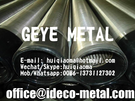 Stainless Steel Wedge Wire Water Well Pipes| Screens| Filters, Profile V-wire Wrapped Slot Tubes Water Wells supplier