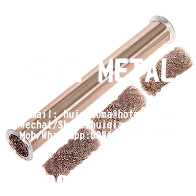 Multi-Strand Knitted Copper Wire Mesh Crimped for Distiller Column Packings Beer Wine Brewing, 100% Pure Copper supplier