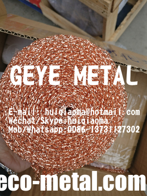 Soft Flat Wire Copper Knitted Mesh Tapes, Copper Strips Knitted Mesh Sleeves for Turbocharger Silencer Mufflers Filter supplier